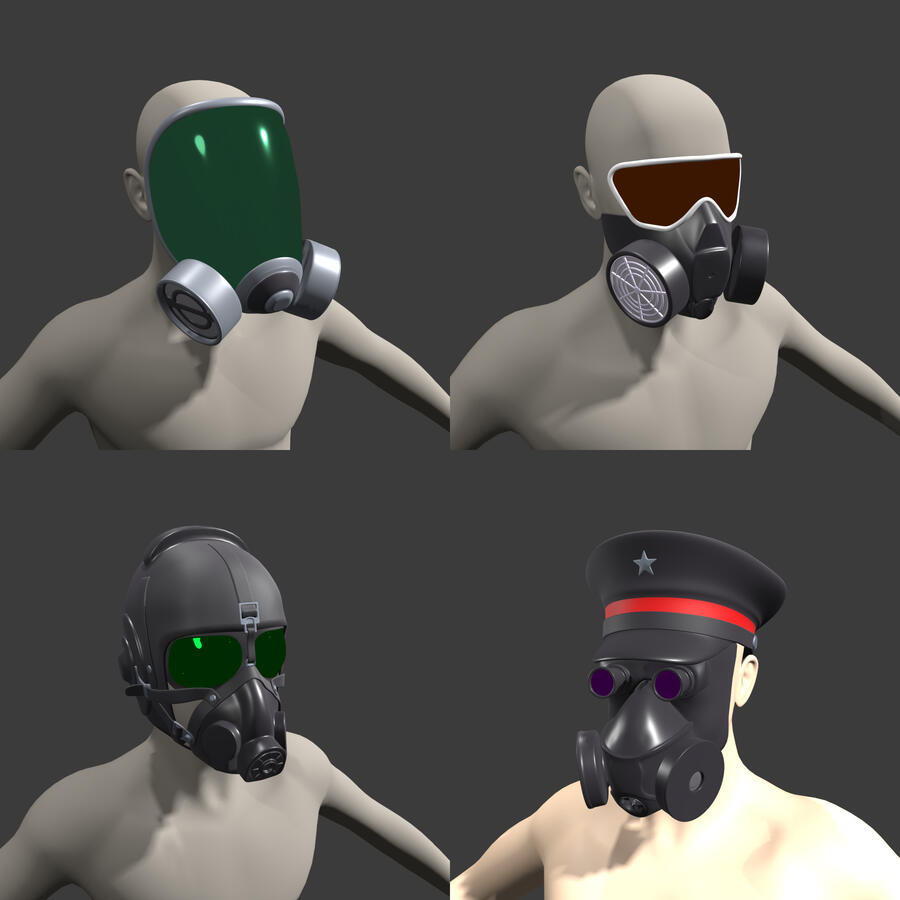 Gas Mask 3D Models